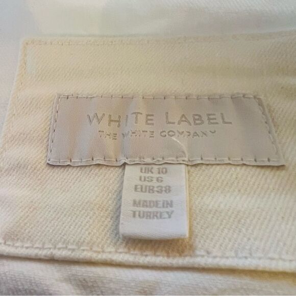White Label Jacket Top Denim White Size 6 - Picture 7 of 8